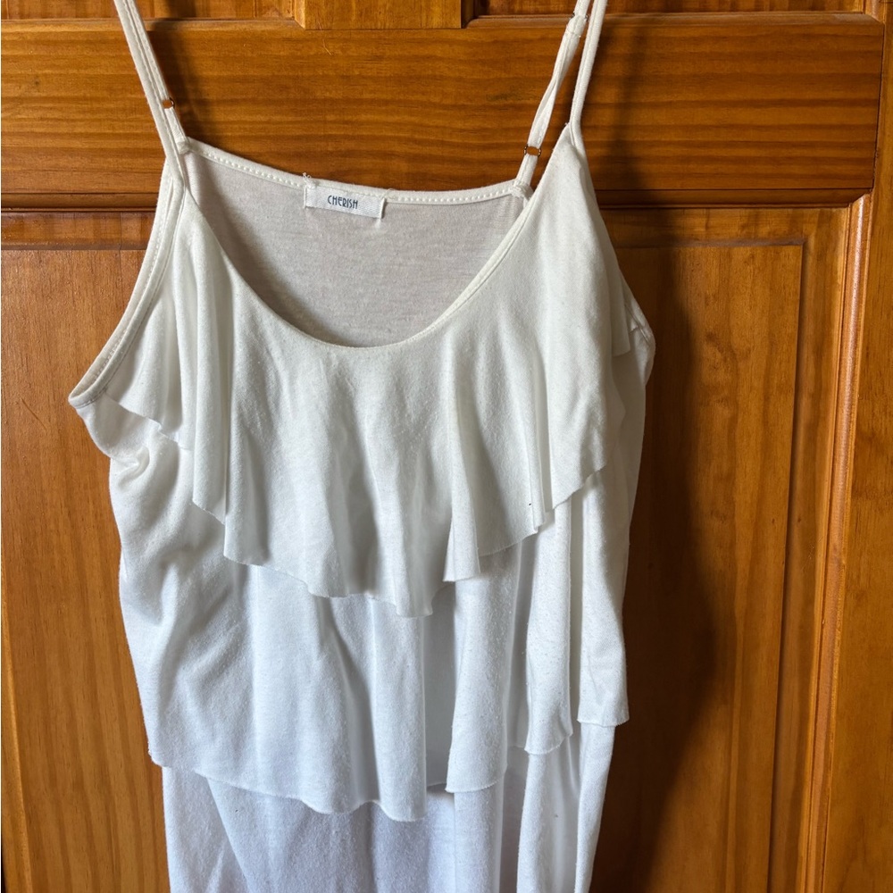 Cyrus Cream Layered Camisole Top
